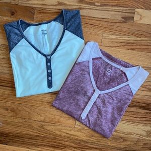 Kirra Henley Long-sleeve Tops